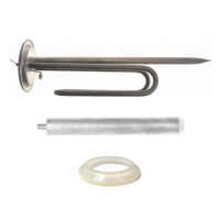 Комплект ТЭН 1,5кВт (1500Вт) RF для водонагревателя Thermex HIT, H, Garanterm, фланец 82мм, нерж, PREMIUM + прокладка + анод, 50079K