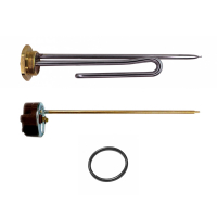 ТЭН 2,5кВт (2500Вт) RCT, резьбовой 42мм для Ariston, De Luxe, Real, Thermex, под анод М6 + термостат + прокладка, P40325 ТЭН 2,5кВт (2500Вт) RCT, резьбовой 42мм для Ariston, De Luxe, Real, Thermex, под анод М6 + термостат + прокладка, P40325
