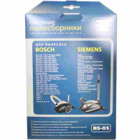 Комплект мешков BS-05 для пылесосов Bosch, Siemens, с микрофильтрами, v1023 Комплект мешков BS-05 для пылесосов Bosch, Siemens, с микрофильтрами, v1023