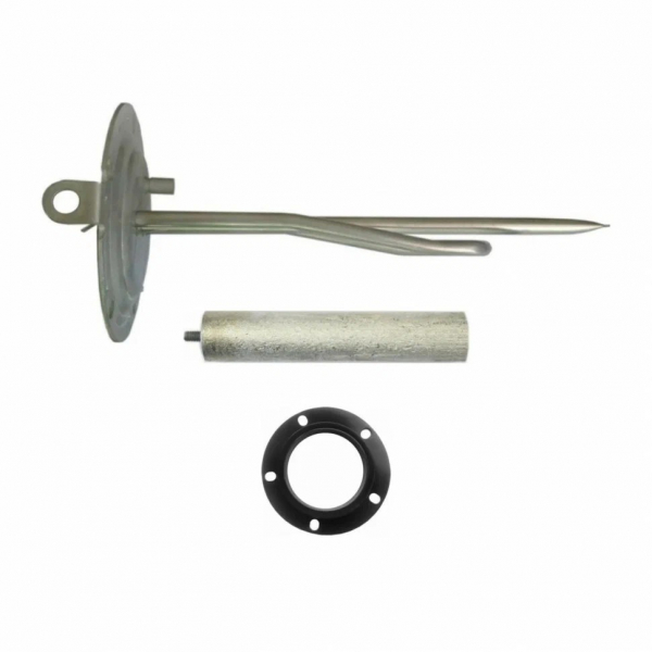 Комплект ТЭН 1 кВт (1000 Вт) для водонагревателя Ariston VLS, Velis + прокладка + анод, 151226K2