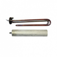 Комплект ТЭН 1,5кВт (1500Вт) RCF для водонагревателя Ariston VLS, Superlux, Simat, под анод М5 + анод, 3402151K1