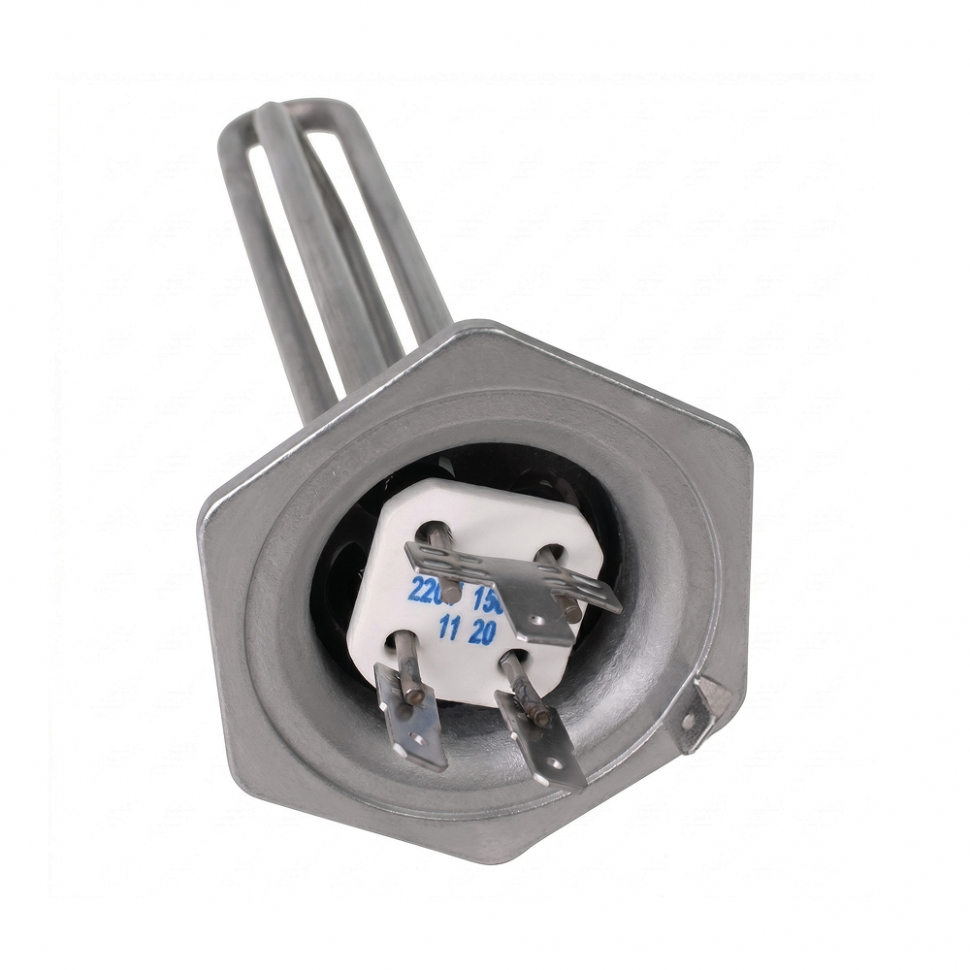 ТЭН для масляного радиатора (батареи) 1,5 кВт (600+900), черн, D42, клеммы под разъем, G1 1/4", L240мм, 220V, Р15М ТЭН для масляного радиатора (батареи) 1,5 кВт (600+900), черн, D42, клеммы под разъем, G1 1/4", L240мм, 220V, Р15М